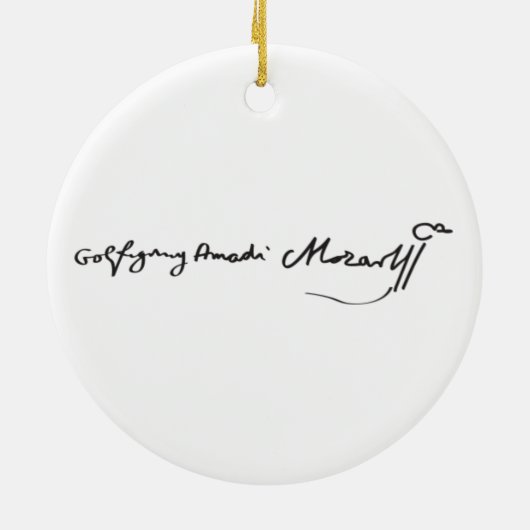 Wolfgang Amadeus Keramisch Ornament (Achterkant)