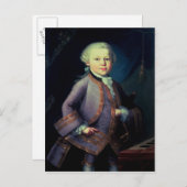 Wolfgang Amadeus Mozart, 1763 Briefkaart (Voorkant / Achterkant)