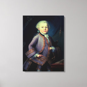 Wolfgang Amadeus Mozart, 1763 Canvas Afdruk