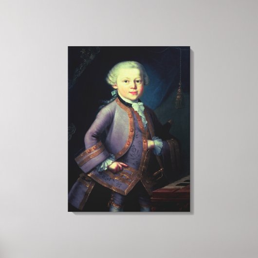Wolfgang Amadeus Mozart, 1763 Canvas Afdruk (Voorkant)