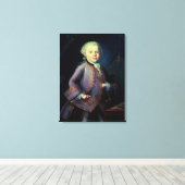 Wolfgang Amadeus Mozart, 1763 Canvas Afdruk (Insitu (Houten vloer))