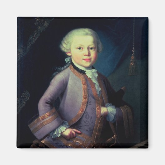 Wolfgang Amadeus Mozart, 1763 Magneet (Voorkant)