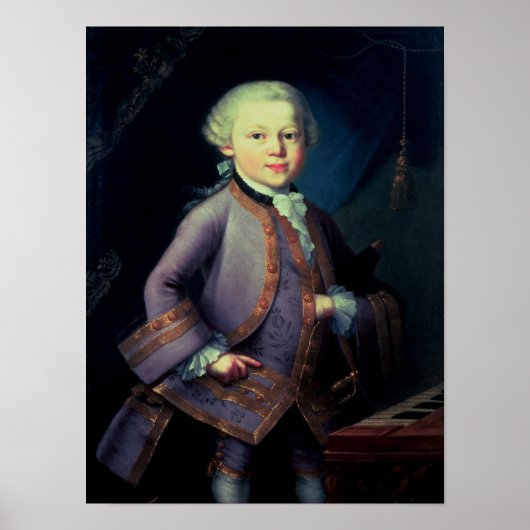 Wolfgang Amadeus Mozart, 1763 Poster (Voorkant)