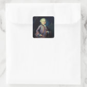 Wolfgang Amadeus Mozart, 1763 Vierkante Sticker (Tas)