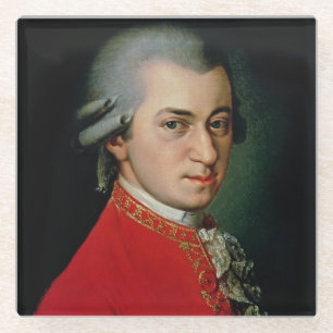 Wolfgang Amadeus Mozart, 1818 Glazen Onderzetter