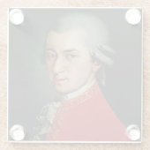 Wolfgang Amadeus Mozart, 1818 Glazen Onderzetter (Achterkant)