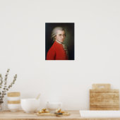 Wolfgang Amadeus Mozart 1819 - Barbara Krafft Poster (Keuken)