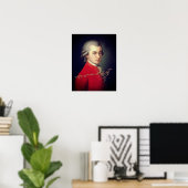Wolfgang Amadeus Mozart 1819 met handtekening Poster (Thuiskantoor)