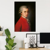 Wolfgang Amadeus Mozart Art Poster (Thuiskantoor)