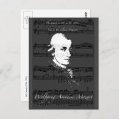Wolfgang Amadeus Mozart Briefkaart (Voorkant / Achterkant)