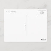 Wolfgang Amadeus Mozart Briefkaart (Achterkant)