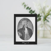 Wolfgang Amadeus Mozart Briefkaart (Staand voorkant)