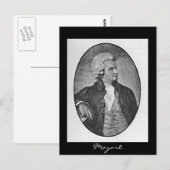Wolfgang Amadeus Mozart Briefkaart (Voorkant / Achterkant)