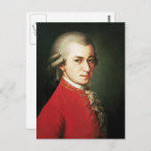 Wolfgang Amadeus Mozart Briefkaart (Voorkant / Achterkant)