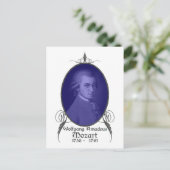 Wolfgang Amadeus Mozart Briefkaart (Staand voorkant)
