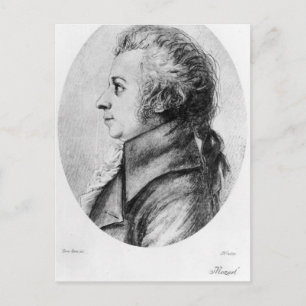 Wolfgang Amadeus Mozart Briefkaart