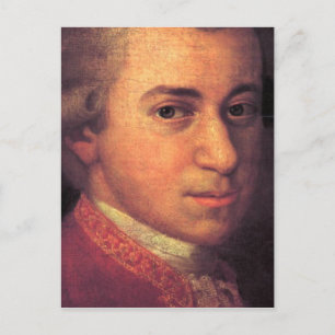 Wolfgang Amadeus Mozart Briefkaart