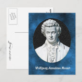 Wolfgang Amadeus Mozart Briefkaart (Voorkant / Achterkant)