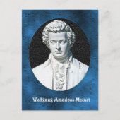Wolfgang Amadeus Mozart Briefkaart (Voorkant)
