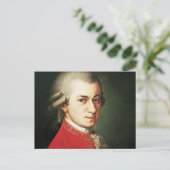 Wolfgang Amadeus Mozart Briefkaart (Staand voorkant)