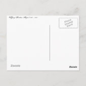 Wolfgang Amadeus Mozart Briefkaart (Achterkant)