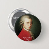 Wolfgang Amadeus Mozart Button (Voorkant /achterkant)