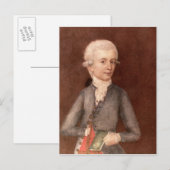 Wolfgang Amadeus Mozart, c.1780 Briefkaart (Voorkant / Achterkant)