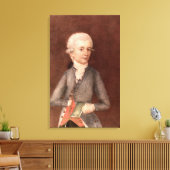 Wolfgang Amadeus Mozart, c.1780 Canvas Afdruk (Insitu (Woonkamer))