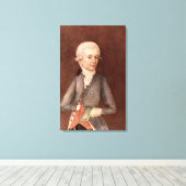 Wolfgang Amadeus Mozart, c.1780 Canvas Afdruk (Insitu (Houten vloer))