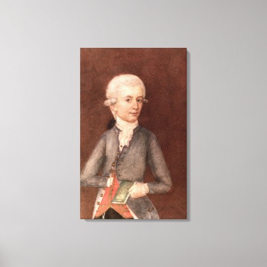Wolfgang Amadeus Mozart, c.1780 Canvas Afdruk (Voorkant)