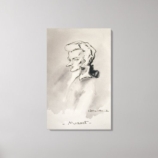Wolfgang Amadeus Mozart Canvas Afdruk (Voorkant)
