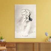 Wolfgang Amadeus Mozart Canvas Afdruk (Insitu (Woonkamer))
