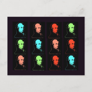 Wolfgang Amadeus Mozart Collage Briefkaart