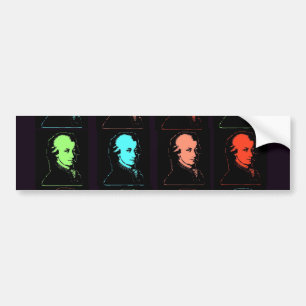 Wolfgang Amadeus Mozart Collage Bumpersticker
