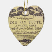 Wolfgang Amadeus Mozart - Cosi fan tutte Keramisch Ornament (Links)