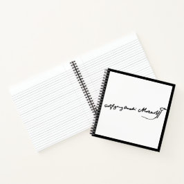 Wolfgang Amadeus Mozart handtekening Notitieboek