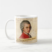 Wolfgang Amadeus Mozart Historische Mok (Links)