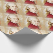 Wolfgang Amadeus Mozart im Aquarell Stil Cadeaupapier (Hoek)