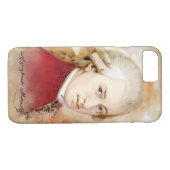 Wolfgang Amadeus Mozart im Aquarell Stil Case-Mate iPhone Case (Achterkant (Horizontaal))