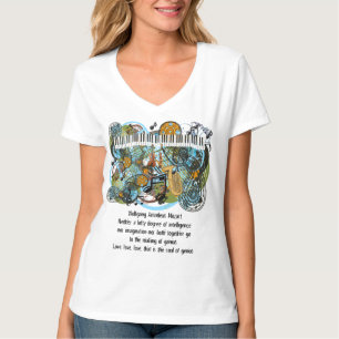 Wolfgang Amadeus Mozart Inspirerend offertes T-shirt