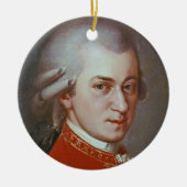 Wolfgang Amadeus Mozart Keramisch Ornament (Voorkant)