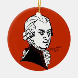 Wolfgang Amadeus Mozart Keramisch Ornament