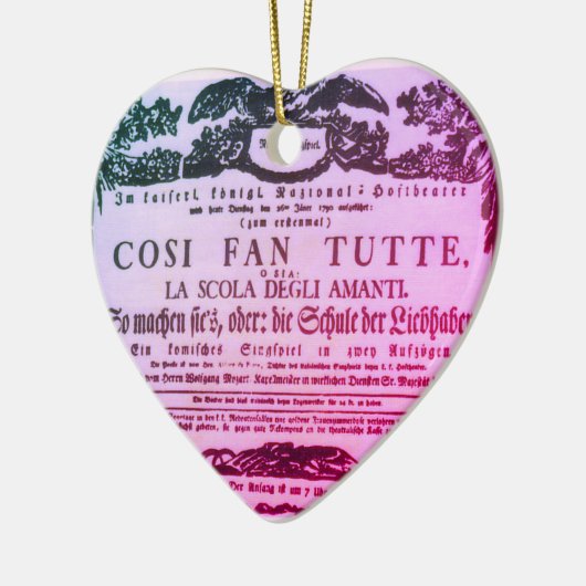 Wolfgang Amadeus Mozart Keramisch Ornament (Links)