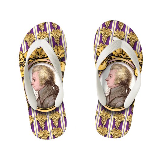 Wolfgang Amadeus Mozart Kinder Teenslippers (Voetbed)