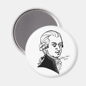Wolfgang Amadeus Mozart Magneet (Voorkant / Achterkant)