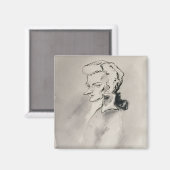 Wolfgang Amadeus Mozart Magneet (Voorkant / Achterkant)