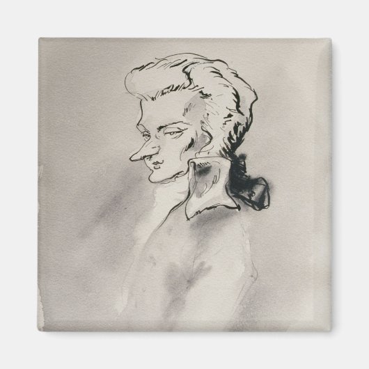 Wolfgang Amadeus Mozart Magneet (Voorkant)