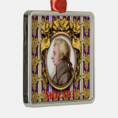 Wolfgang Amadeus Mozart Metalen Ornament (Rechts)