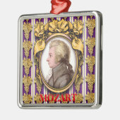 Wolfgang Amadeus Mozart Metalen Ornament (Links)