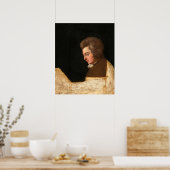 Wolfgang Amadeus Mozart, onvoltooid portret, 1789 Poster (Keuken)